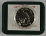 New Zealand - 2001 -  Brilliant Uncirculated $5 Coin - Kereru