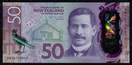 New Zealand - $50 Polymer Note - Wheeler - AQ16 719000