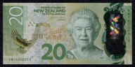 New Zealand - $20 Polymer Note - Wheeler - DB15 000513