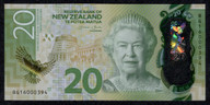 New Zealand - $20 Polymer Note - Wheeler - BG15 000394
