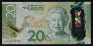 New Zealand - $20 Polymer Note - Wheeler - AJ15 000359
