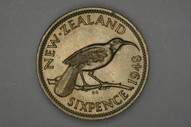 New Zealand - 1948 - Sixpence - KM16 - Uncirculated