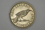 New Zealand - 1947 - Sixpence - KM8a - Uncirculated