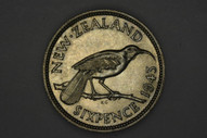 New Zealand - 1943 - Sixpence - KM8 - Uncirculated