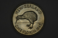 New Zealand - 1943 - Florin - KM10 - Uncirculated
