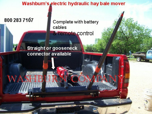 Gooseneck Pickup Truck 12 Volt Hydraulic Hay Bale Mover