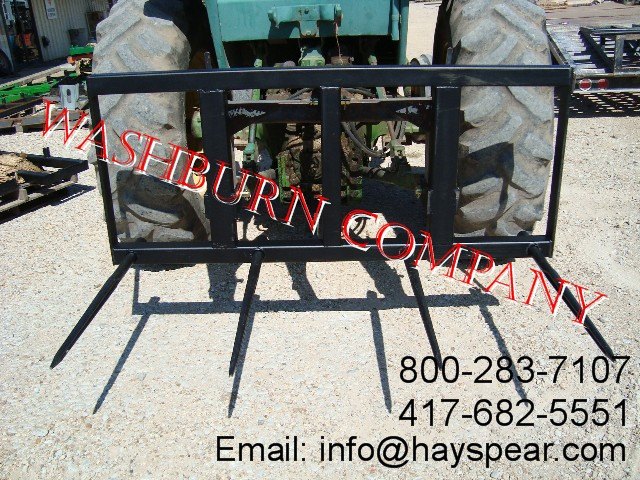 3 Point Heavy Duty Hay Mover 4 Spear With 39 Long Spikes