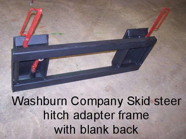 Skid Steer Hitch Adapter With Blank Extra Heavy Duty Frame