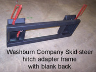 Skid Steer Hitch Adapter With Blank Heavy Duty Frame