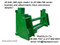 JD 240-268 Loader to JD 600-700 series Attachments Adapter
