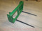 John Deere 148-158 Hay Bale Stacker, 2 spear, 48" Long, large round hay bale mover for jd 148 and jd 158, hay forks for jd, bale fork tines,  2 prong hay fork, 2 prong hay spear mc