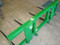 Hay  Bale Mover John Deere 200-500 series, 4 (48") Spears, fork attachment for tractor, john deere 200x, 200cx, 300, 300cx, 300x, 400, 400x, 400cx, 410, 420, 430, 440, 460 bale spear, round bale spear,
hay spear for sale, quick attach bale spear, round bale spear, hay spike, replacement bale spear, round bale spears  mc