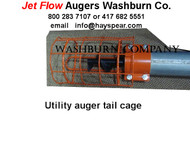 10" Utility Auger Tail Cage with Hitch