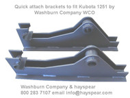 Kubota 1251 Loader Attachment Brackets (pair)
