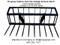7' Rock Rake Bucket Hay Manure Fork with (10) 33" HD tines
Other lengths of spears available 39" & 48"
Individual spears are rated 3000" @ 30" load center
