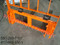 KUBOTA PIN ON STYLE PALLET FORK with 4000# capacity forks with rack