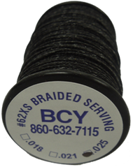 BCY #62 XS Serving .025 Black Bowstring Material