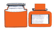 Rickard Hunting License Holder Orange