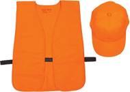 Allen Hat & Vest Combo Orange Mediume - Xlarge (OSFA)