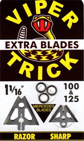 Slick Trick Viper Trick 100/125gr Extra Blades - 4 Pack