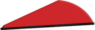 Q2I Raptor II 2" Fire Red Vanes - 100 Pieces