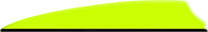 Q2I Fusion X-II 3" Neon Yellow Vanes - 100 Pieces