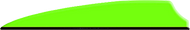 Q2I Fusion X-II 3" Neon Green Vanes - 100 Pieces