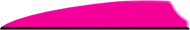 Q2I Fusion X-II 3" Neon Pink Vanes - 100 Pieces
