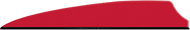 Q2I Fusion X-II 3" Fire Red Vanes - 100 Pieces