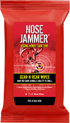 Nosejammer Gear-n-Rear Wipes - 20 Pieces Scent Eliminator
