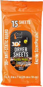 Dead Down Wind Dryer Sheets Natural Woods - 15 Pieces
