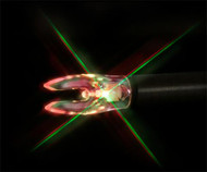 Rage Nockturnal Strobing Lighted Nocks Universal Fit Red/Green - 3 Pack Nocks