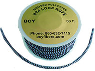 BCY D-Loop Rope  #24 1 Meter Blue/Black Bowstring Material