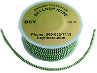 BCY D-Loop Rope  #24 1 Meter Flo Green/Black Bowstring Material