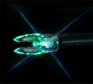 Nockturnal Fit Universal Strobe Blue & Green Lighted Nock