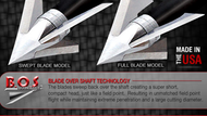 QAD Exodus 85gr Fixed Blade Broadhead Non Barbed Full - 3 Pack