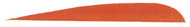 Trueflight Orange 4" LW Feather - 100 Pieces