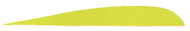 Trueflight Flo Green 4" RW Feathers - 100 Pieces