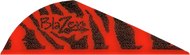 Bohning Blazer Vanes 2" Red Tiger - 100 Pieces