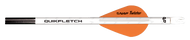 NAP 2" Quikfletch Twister 1-White 2-Orange - 6 Pack