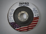 4-1/2x7/8" Type 29 Fiberglass Backed 36grit Zironia Flap Disc