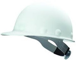 White Fiberglass Ratchet Hard Hat