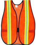 Orange Mesh Safety Vest w/ 1" Reflective Stripe