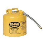 5 Gallon Yellow Type II Safety Can W/12" Flexible Spout