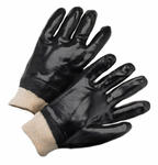 Black Single Dipped PVC Cotton String Knit w/Knit Wrist 1dz