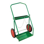 Cylinder Cart - Large Oxy/Acetylene Twin Cyliner Cart w/14"x1.75" semi-pneumatic tires