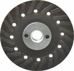 5X5/8-11" Ribbed Backing Pad w/5/8-11" Nut