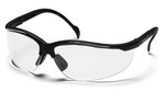 Pyramex Venture II Clear Hardcoat Lens w/Black Brow (pr)