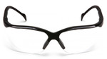 Pyramex Venture II Clear Anti-Fog Hardcoat Lens w/Black Brow (pr)