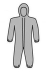 XXXL Gray Posiwear W/ Elastic Wrists&Ankles, Hood
